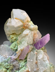 Natural Pink Kunzite Crystals with Rare Pollucite, Tourmalines and Quartz, Museum Grade Kunzite Specimen - 6.4 Kg