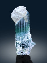 Exquisite Neon Blue Tourmaline with Quartz and Lepidolite from Afghanistan - 355 gram