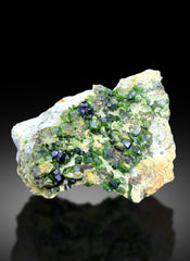 Green Demantoid Garnet Cluster on Matrix - 272 gram