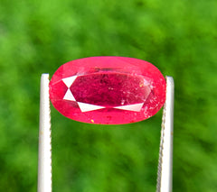 Oval Cut Rubelite Tourmaline Gemstone, Loose Gemstone, Rubelite Ring, Rubelite Jewelry, Jewelry Making, Gemstone Jewelry - 5.75 CT