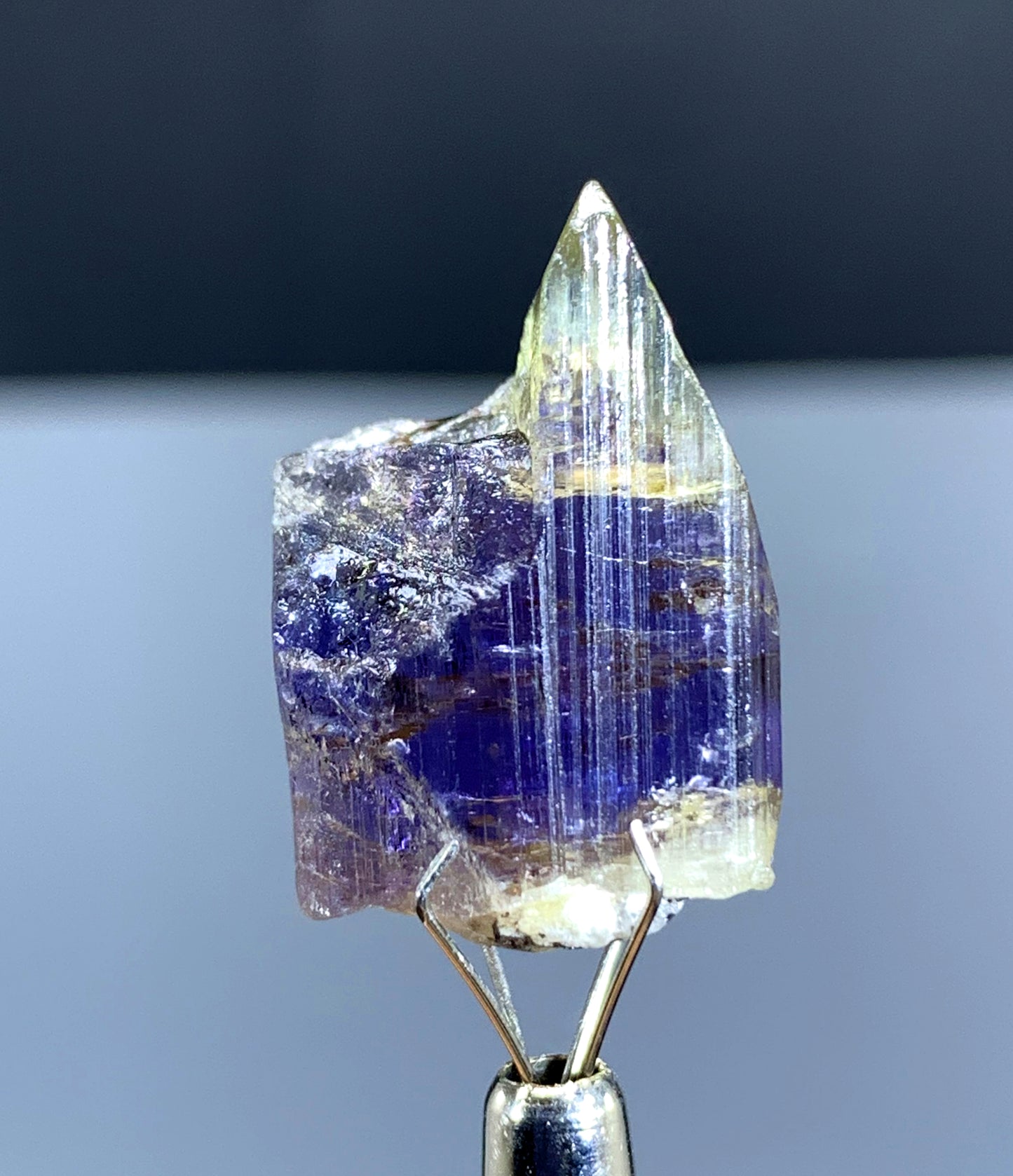 Natural Bicolor Tanzanite Crystal from Tanzania - 28.30 cts