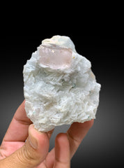 Natural Pink Morganite with Microlite Inclusion and Cleavelandite Albite from Afghanistan - 322 gram
