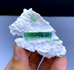 Green Tourmaline Crystal on Matrix from Afghanistan - 33 gram