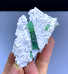 Green Tourmaline Crystal on Matrix from Afghanistan - 33 gram