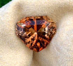 Fancy Trigonal Cut Champagne Color Topaz Gemstone, Loose Gemstone, Making Jewelry, Gemstone Jewelry - 44.80 CT