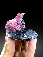 Cotton Candy Tourmaline Cluster on Quartz from Afghanistan - 101 gram