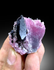 Cotton Candy Tourmaline Cluster with Quartz from Afghanistan - 33 gram