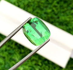 Cusshion Cut Mint Green Tourmaline Gemstone, Loose Gemstone, Tourmaline Ring, Gemstone Jewelry, Afghan Tourmaline - 12.10 CT