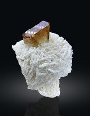 Topaz Crystal on Albite from Skardu Pakistan - 129 gram