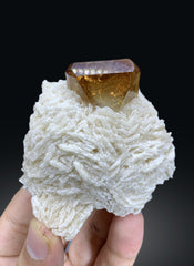 Topaz Crystal on Albite from Skardu Pakistan - 129 gram