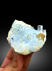 Sky Blue Color Aquamarine Cluster, Crystals Cluster, Aquamarine Specimen, Nagar Aquamarine, Aquamarine Gems - 178 gram