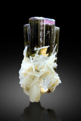 Natural Tricolor Tourmaline with Cleavelandite Albite from Pakistan - 34 gram