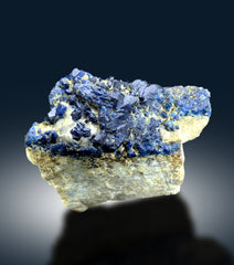 Rare Blue Afghanite on Matrix from Afghanistan - 760 gram
