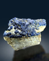 Rare Blue Afghanite on Matrix from Afghanistan - 760 gram