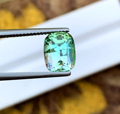 Cusshion Cut Blue Green Tourmaline Gemstone, Loose Gemstone, Tourmaline Ring, Gemstone Jewelry, Afghan Tourmaline - 4.25 CT