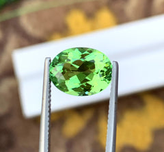 Oval Shape Mint Green Tourmaline Gemstone, Loose Gemstone, Tourmaline Ring, Gemstone Jewelry - 3.30 CT