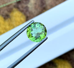 Round Cut Mint Green Tourmaline Gemstone, Loose Gemstone, Tourmaline Ring, Gemstone Jewelry - 3.10 CT