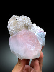 AquaMorganite with Smoky Quartz, Cleavelandite Albite and Feldspar, Bicolor Beryl, AquaMorganite from Afghanistan - 703 gram