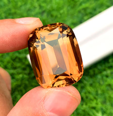 Cusshion Cut Champagne Color Topaz Gemstone, Loose Gemstone, Making Jewelry, Gemstone Jewelry -64.85 CT