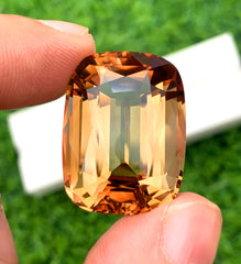 Cusshion Cut Champagne Color Topaz Gemstone, Loose Gemstone, Making Jewelry, Gemstone Jewelry - 55.50 CT