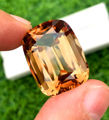 Cusshion Cut Champagne Color Topaz Gemstone, Loose Gemstone, Making Jewelry, Gemstone Jewelry - 55.50 CT