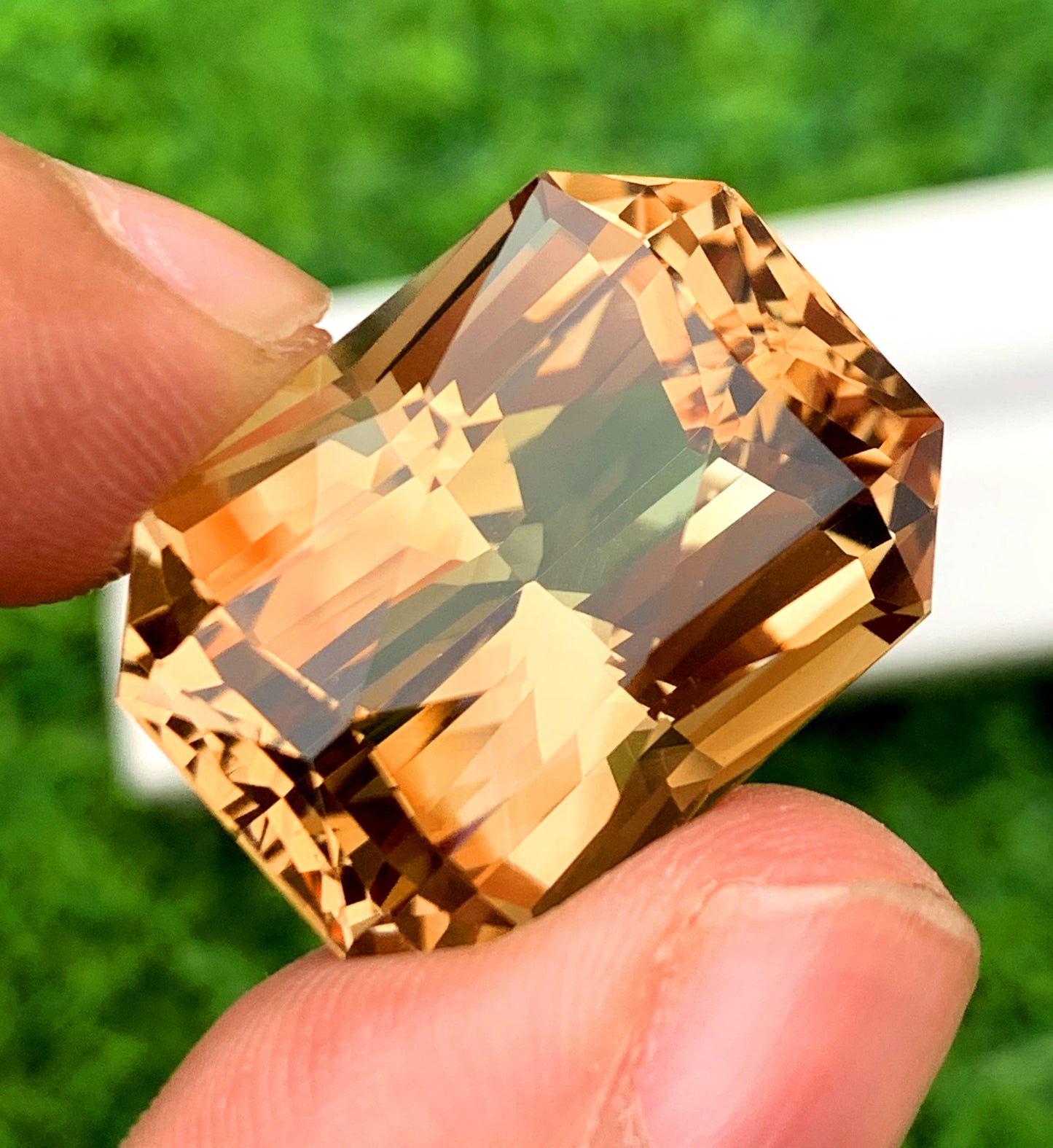 Scissor Cut Champagne Color Topaz Gemstone, Loose Gemstone, Making Jewelry, Gemstone Jewelry - 46.55 CT