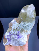 Peach Morganite with Purple Apatite, Cleavelandite Albite, Quartz and Feldspar from Afghanistan - 1449 gram