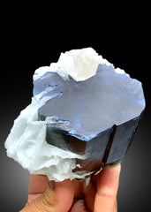 Blue Cap Tourmaline with Cleavelandite Albite and Quartz from Paprok Afghanistan - 487 gram