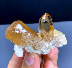 Topaz Crystals with Albite from Skardu Pakistan - 62 gram