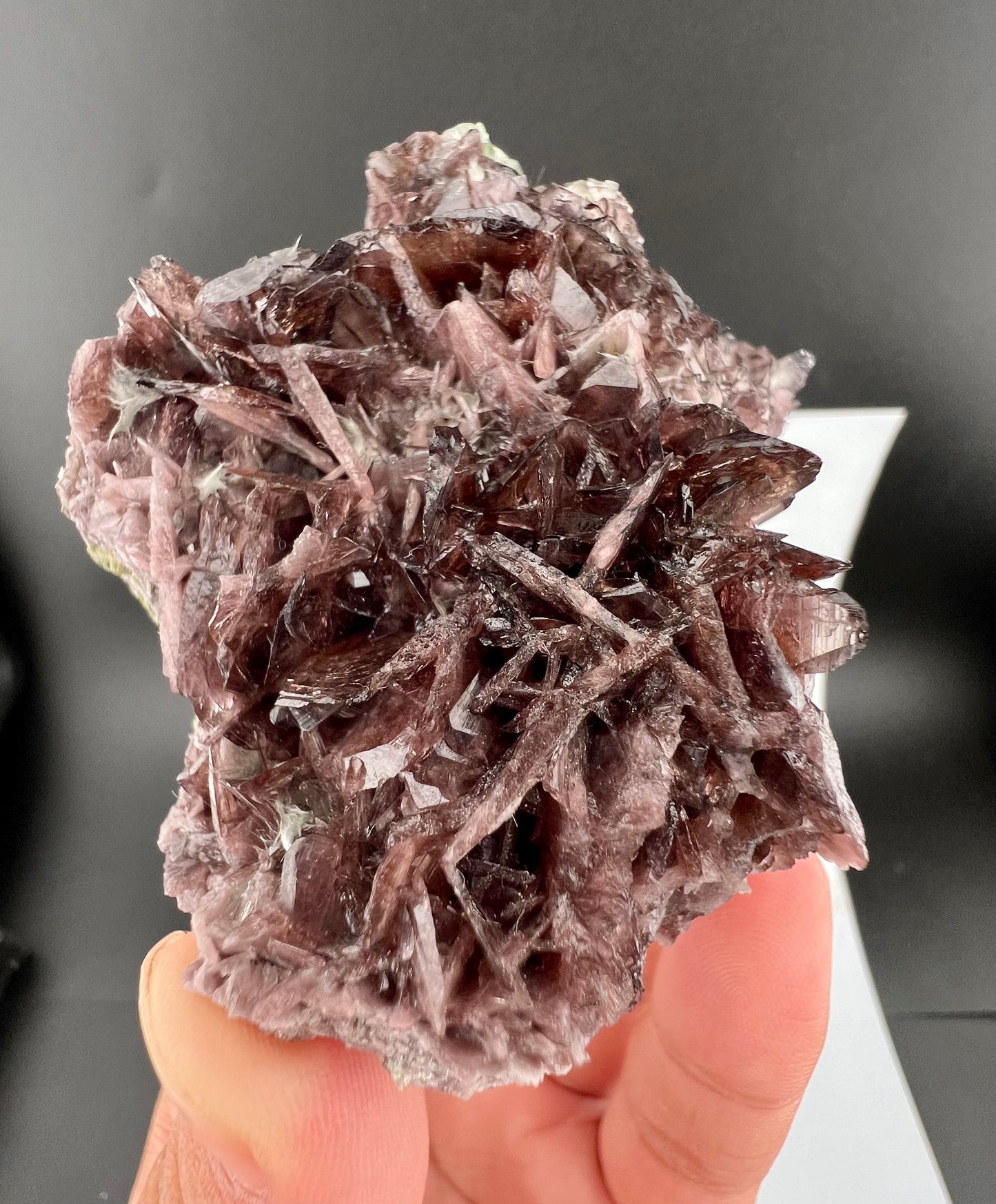 Rare Brown Axinite Crystals Cluster From Skardu Pakistan - 177 Grams