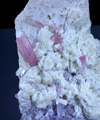 Natural Pink Tourmaline Cluster on Feldspar from Afghanistan - 604 gram