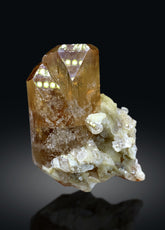 Natural Terminated Topaz Crystal on Albite from Skardu Pakistan - 118 gram