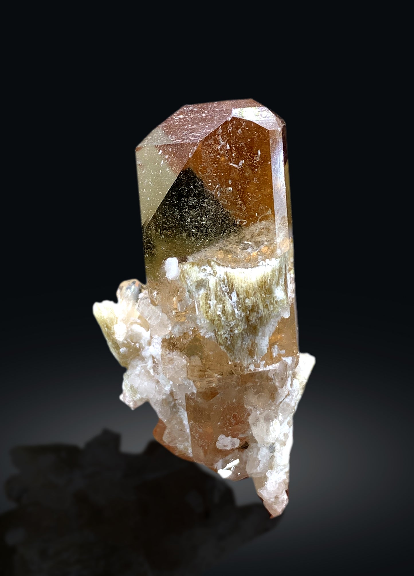 Gemmy Topaz Crystal on Mica from Skardu Pakistan - 43 gram