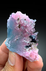 Cotton Candy Tourmaline Bunch, Tourmaline Cluster, Raw Mineral, Tourmaline Specimen - 46 gram