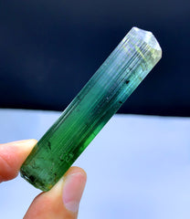 Gem Grade Bluish Green Tourmaline Crystal from Afghanistan - 28 grams