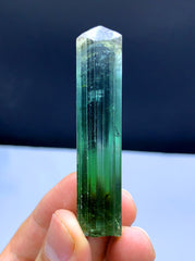 Gem Grade Bluish Green Tourmaline Crystal from Afghanistan - 28 grams