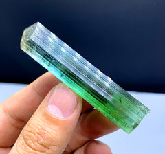 Gem Grade Bluish Green Tourmaline Crystal from Afghanistan - 28 grams
