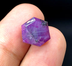 Rare Pink Kashmir Sapphire Trapiche Slice - 10.60 Carats, 12*11*06 mm