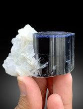 Blue Cap Tourmaline with Cleavelandite Albite from Paprok Afghanistan - 167 gram