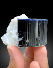 Blue Cap Tourmaline with Cleavelandite Albite from Paprok Afghanistan - 167 gram