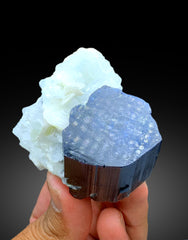 Blue Cap Tourmaline with Cleavelandite Albite from Paprok Afghanistan - 167 gram