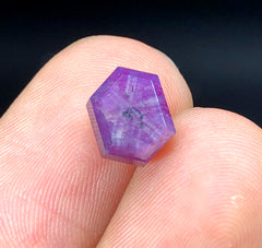 Rare Pink Kashmir Sapphire Trapiche Slice - 4.00 Carats, 08*07*05 mm