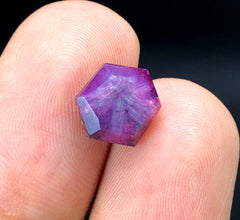 Rare Pink Kashmir Sapphire Trapiche Slice - 4.80 Carats, 10*09*05 mm