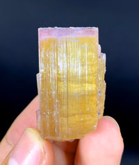 Pink Cap Orange Color Tourmaline Crystal from Paprok Afghanistan - 36 gram