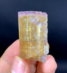 Pink Cap Orange Color Tourmaline Crystal from Paprok Afghanistan - 36 gram