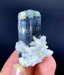 Purple Cap Tourmaline with Albite from Paprok Afghanistan - 32 gram