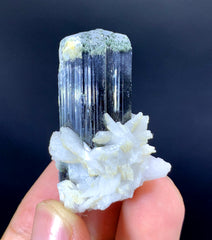 Purple Cap Tourmaline with Albite from Paprok Afghanistan - 32 gram