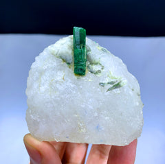 Lush Green Color Emerald on Matrix from Panjshir valley Afghanistan - 180 grams