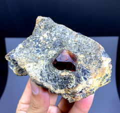 Natural Red Zircon on Matrix from Skardu Pakistan - 335 gram