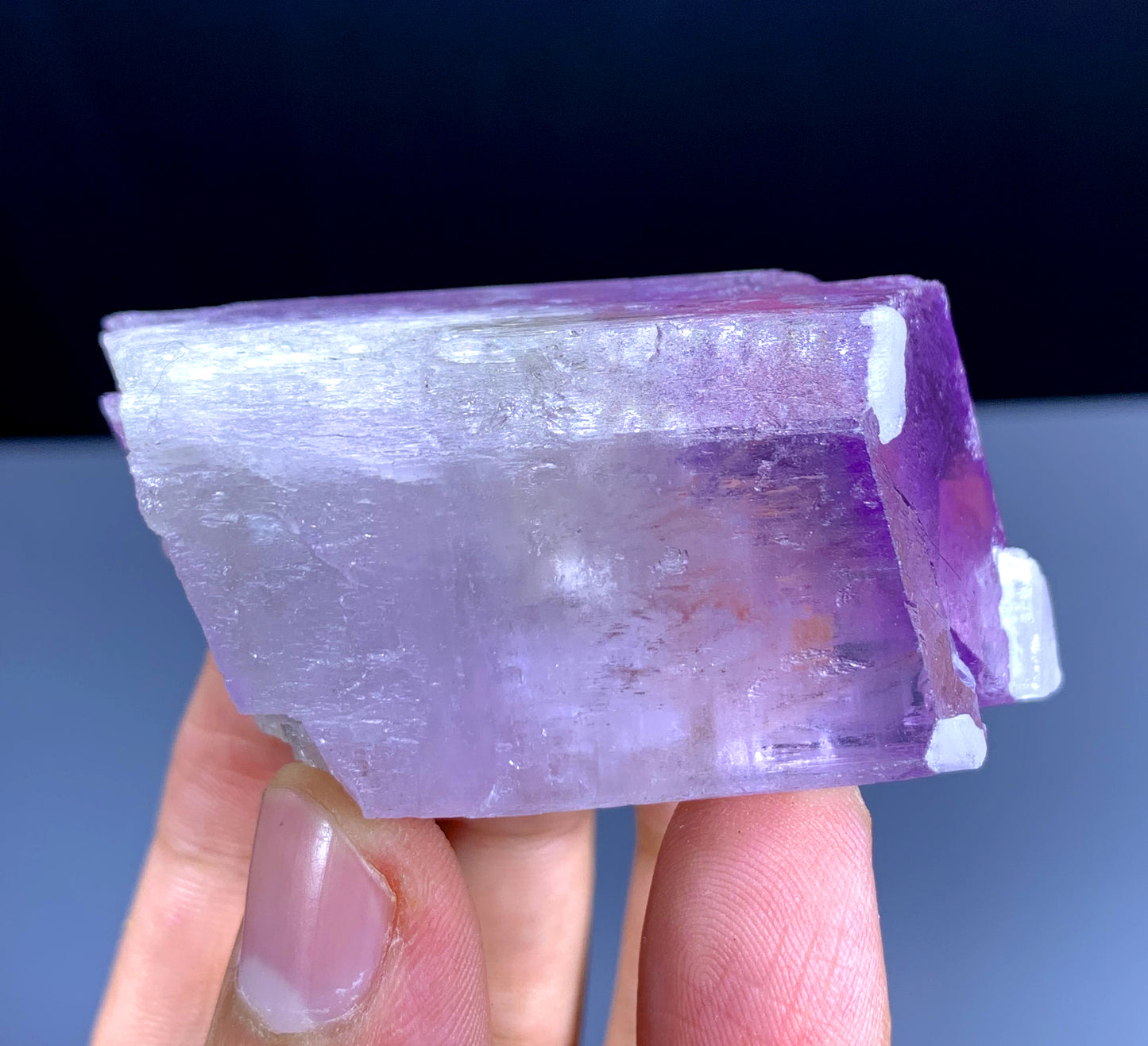 v Shape Terminated Pink Kunzite Crystal from Afghanistan - 121 gram